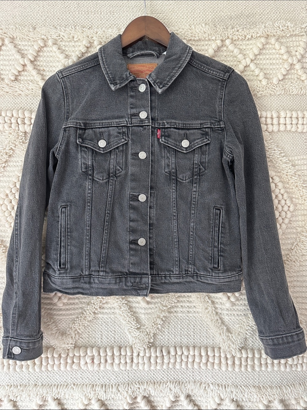 Levi's Women's Washed Black Denim Jacket